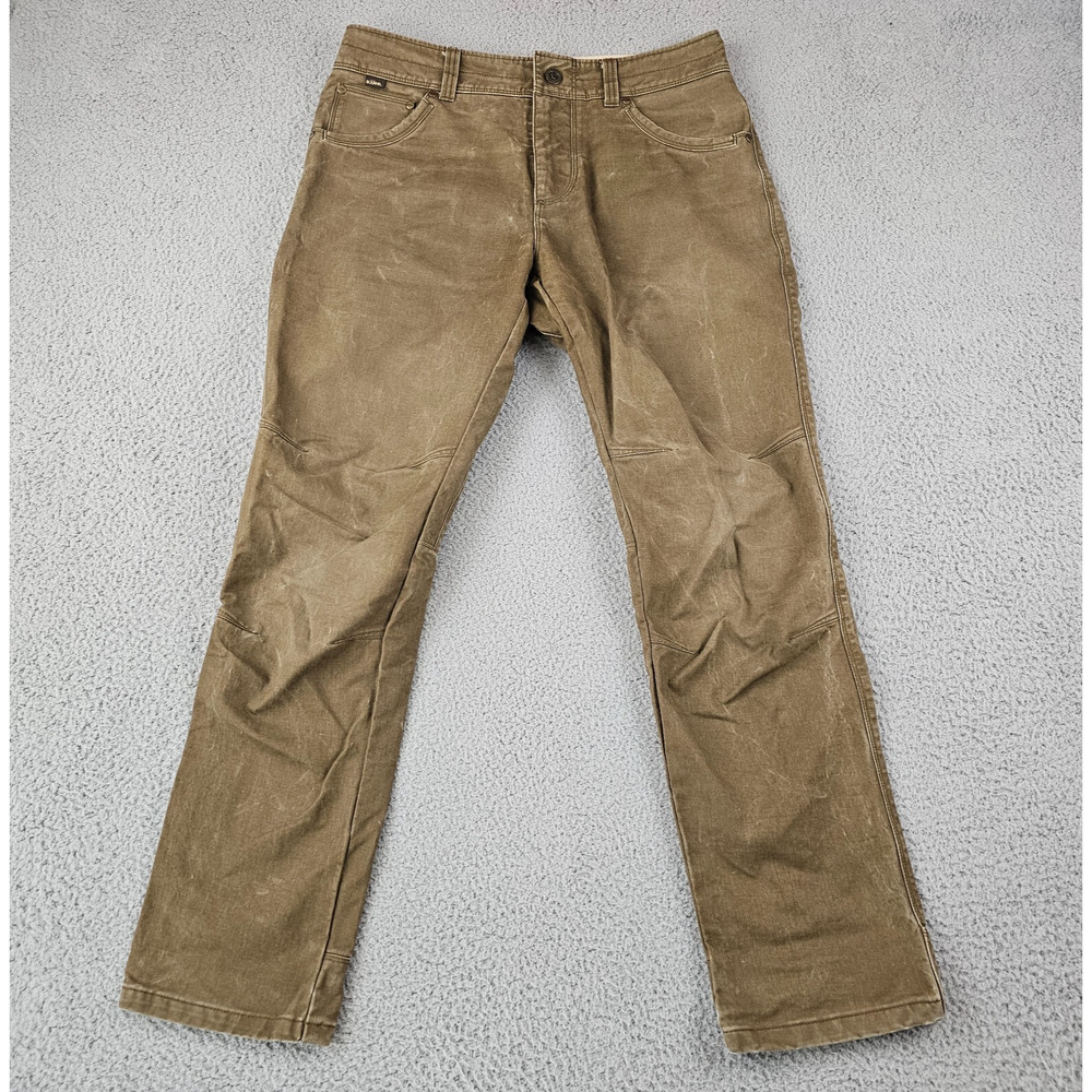 Kuhl Brown Chinos Durable Cotton Straight-Leg